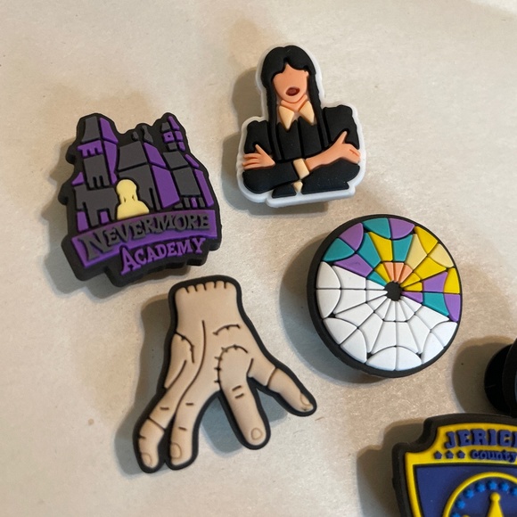 Wednesday Addams generic crocs charms - Picture 6 of 8